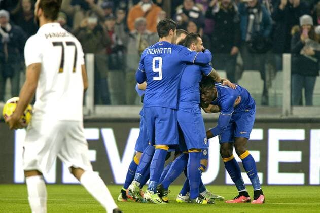 Sebastian Giovinco, goal celebration Juventus Turin - Hellas Verona filippoxalfero