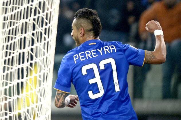 Esultanza Roberto Pereyra Juventus dopo gol, goal celebration Coppa Italia Juventus Turin - Hellas Verona filippoxalfero