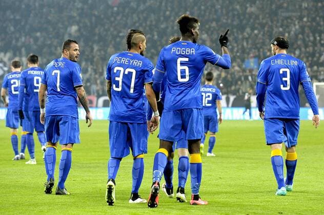 Esultanza Paul Pogba Juventus dopo gol, goal celebration Juventus Turin - Hellas Verona filippoxalfero