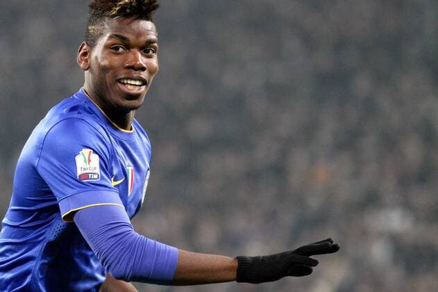 Jan. 15, 2015 - Turin, Italy - Juventus midfielder Paul Pogba (6) celebrates after scoring his goal during the Coppa Italia round of 16 football match JUVENTUS - TORINO on 15 01 15 at the Juventus Stadium in Turin, Italy. Copyright 2015 Ã‚Â© Matteo Bottanelli Tim Cup: Juventus Vs Hellas  - ZUMAn230