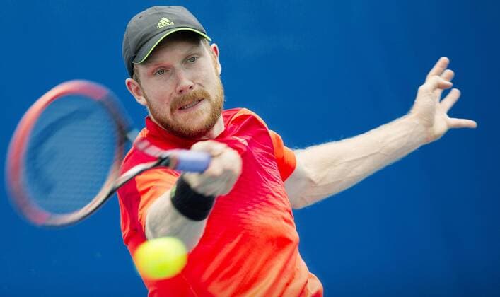 TENNIS - ATP Tennis Herren Australian Open 2015 MELBOURNE,AUSTRALIA,15.JAN.15 - TENNIS - ATP World Tours, Australian Open. Image shows Matthias Bachinger (GER).