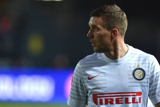 Lukas Podolski Inter Empoli 17-01-2015 Stadio Carlo Castellani, Football Calcio Serie A FC Empoli vs Inter Mailand andreaxstaccioli