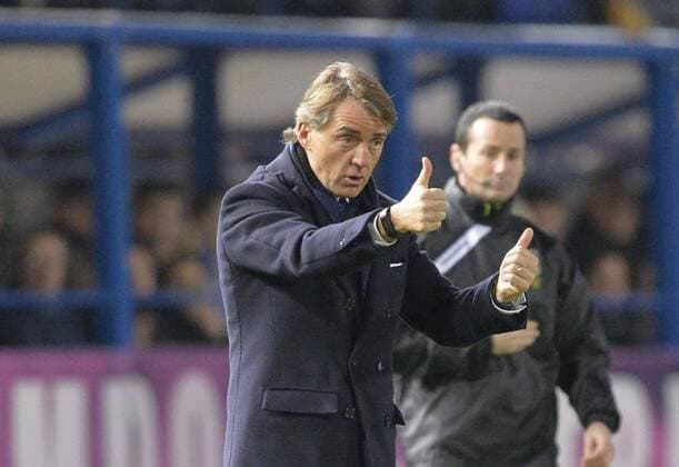 IPP20150117 Football - soccer: Serie A, FC Empoli vs Inter Mailand,coach Roberto MANCINI xHOCHxZWEIx xItalyxPhotoxPressx 