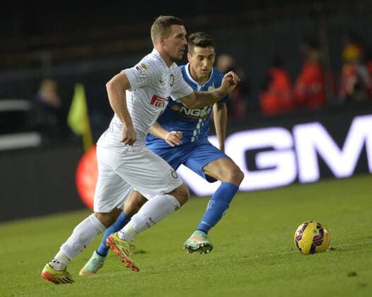 IPP20150117 Football - soccer: Serie A, FC Empoli vs Inter Mailand, Podolski lukas xHOCHxZWEIx xItalyxPhotoxPressx 