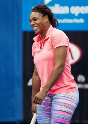 TENNIS - WTA Tennis Damen Australian Open 2015 MELBOURNE,AUSTRALIA,18.JAN.15 - TENNIS - WTA Tour, Grand Slam, Australian Open, training. Image shows Serena Williams (USA).