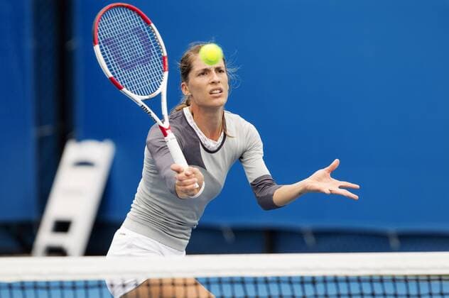 TENNIS - WTA Tennis Damen Australian Open 2015 MELBOURNE,AUSTRALIA,18.JAN.15 - TENNIS - WTA Tour, Grand Slam, Australian Open, training. Image shows Andrea Petkovic (GER).
