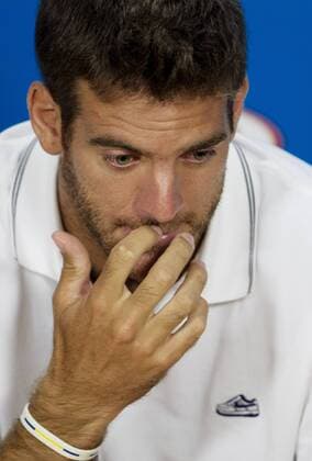 TENNIS - ATP Tennis Herren Australian Open 2015 MELBOURNE,AUSTRALIA,18.JAN.15 - TENNIS - ATP World Tour, Grand Slam, Australian Open, preview. Image shows Juan Martin del Potro (ARG).