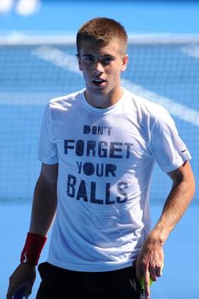 Borna Coric (CRO) TENNIS : Open d Australie - Melbourne - 18 01 2015 TennisMagazine Panoramlc 