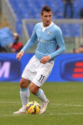 Miroslav Klose Lazio. Roma 18-01-2015 Stadio Olimpico. Football Calcio 2014 2015 Serie A. Lazio Rom vs SSC Neapel AntoniettaxBaldassarre