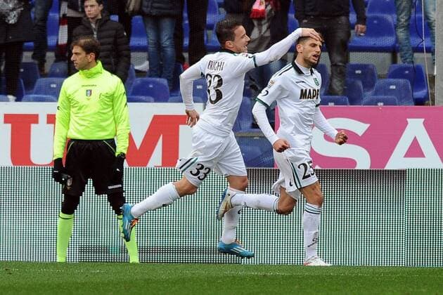 Fussball, Italien - Serie A - CFC Genua vs. US Sassuolo Calcio - Domenico Berardi 