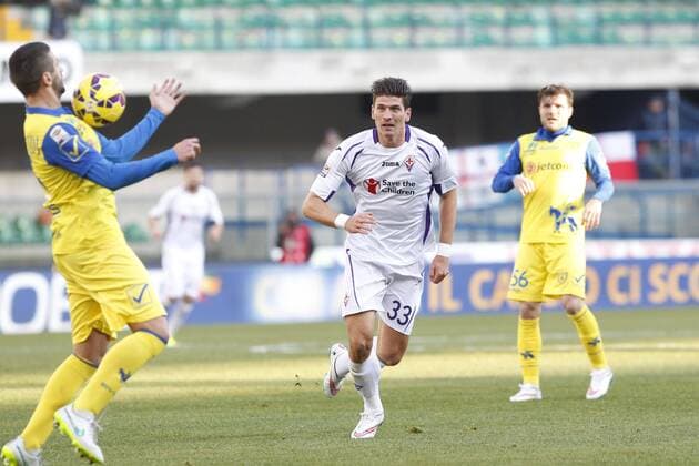 IPP20150118 Football - soccer: Serie A, Chievo Verona vs. AC Florenz (ACF Fiorentina) - mario gomez xHOCHxZWEIx xItalyxPhotoxPressx 