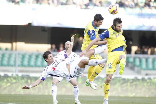 IPP20150118 Football - soccer: Serie A, Chievo Verona vs. AC Florenz (ACF Fiorentina) - mario gomez xHOCHxZWEIx xItalyxPhotoxPressx 