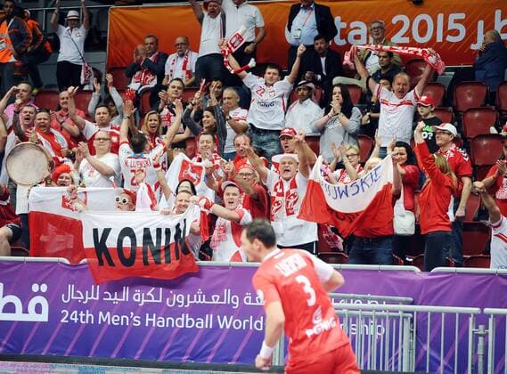 2015.01.18 DOHA, 2015 MENS HANDBALL World Championship WM Weltmeisterschaft, POLAND Fans  20150118NB154