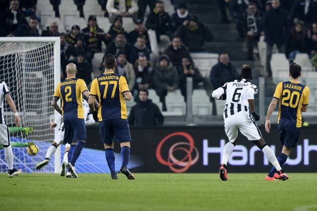 Db Torino 18 01 2015 - campionato di calcio serie A Juventus Turin vs Hellas Verona: Paul Pogba 