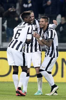 Db Torino 18 01 2015 - campionato di calcio serie A Juventus Turin vs Hellas Verona: Torjubel Roberto Pereyra 