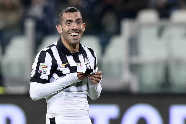 Db Torino 18 01 2015 - campionato di calcio serie A Juventus Turin vs Hellas Verona: Carlos Tevez 