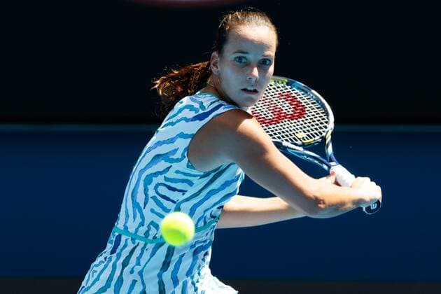 January 19, 2015: Jarmila Gajdosova (AUS) in action in a 1st round match on day one of the 2015 Australian Open grand slam tennis tournament at Melbourne Park in Melbourne, Australia. SydneyTennis 2015: Australian Open JAN 19 - ZUMAc04_