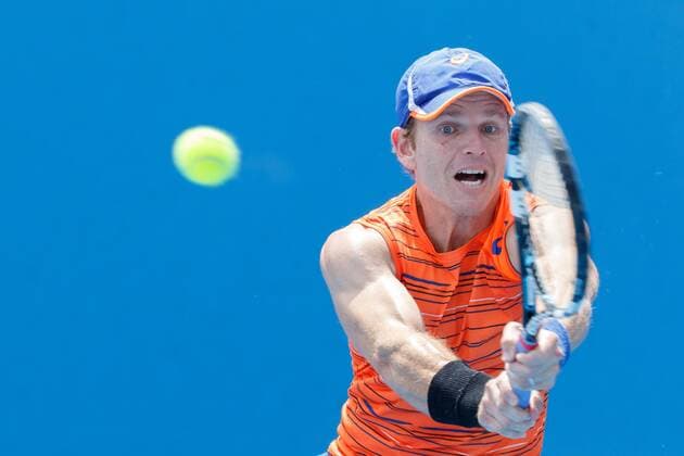 January 19, 2015: Michael Russell (USA) in action in a 1st round match on day one of the 2015 Australian Open grand slam tennis tournament at Melbourne Park in Melbourne, Australia. SydneyTennis 2015: Australian Open JAN 19 - ZUMAc04_