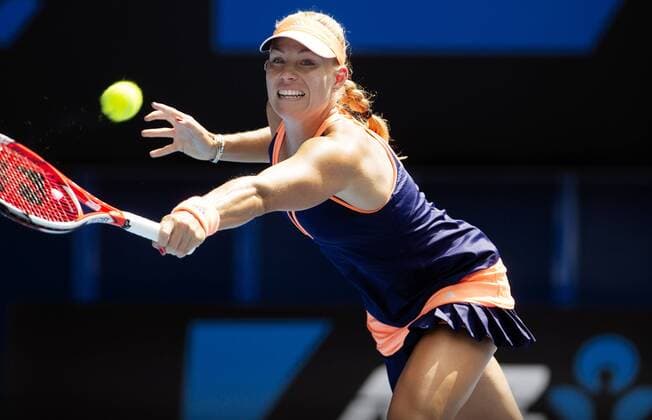 TENNIS - WTA Tennis Damen Australian Open 2015 MELBOURNE,AUSTRALIA,19.JAN.15 - TENNIS - WTA Tour, Grand Slam, Australian Open. Image shows Angelique Kerber (GER).
