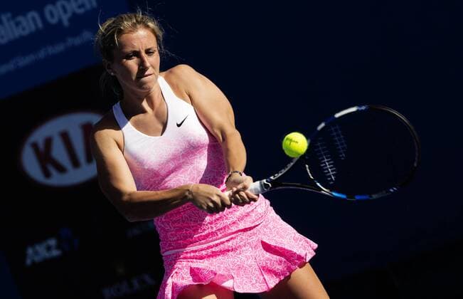 TENNIS - WTA Tennis Damen Australian Open 2015 MELBOURNE,AUSTRALIA,19.JAN.15 - TENNIS - WTA Tour, Grand Slam, Australian Open. Image shows Annika Beck (GER).
