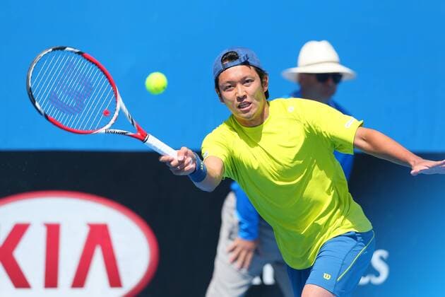Tatsuma Ito (JPN), JANUARY 19, 2015 - Tennis : the 2015 Australian Open tennis tournament Men s singles Round 1 in Melbourne, Australia. NoxThirdxPartyxSales  (umqa019745)