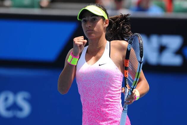 Caroline Garcia (FRA) TENNIS : Open d Australie - Melbourne - 19 01 2015 TennisMagazine Panoramlc 