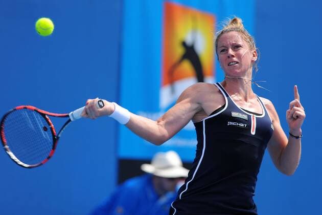 Pauline Parmentier (FRA) TENNIS : Open d Australie - Melbourne - 19 01 2015 TennisMagazine Panoramlc 