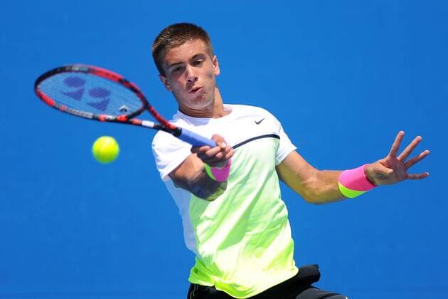 Borna Coric (CRO) TENNIS : Open d Australie - Melbourne - 19 01 2015 TennisMagazine Panoramlc 
