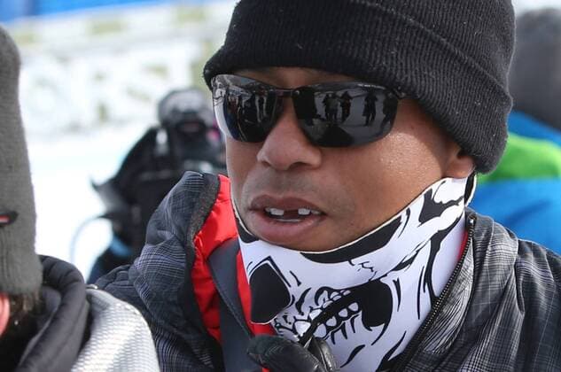 ALPINE SKIING - FIS WC Cortina d Ampezzo CORTINA D AMPEZZO,ITALY,19.JAN.15 - ALPINE SKIING - FIS World Cup, super giant slalom ladies. Image shows Tiger Woods (USA).