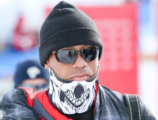 19.01.2015, Olympia delle Tofane, Cortina d Ampezzo, ITA, FIS Weltcup Ski Alpin, Super G, Damen, im Bild Tiger Woods American golfer Tiger Woods during the ladies SuperG of the Cortina FIS Ski Alpine World Cup at the Olympia delle Tofane course in Cortina d Ampezzo, Italy on 2015 01 19.  EP_gro  