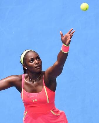 Jan. 20, 2015 - Melbourne, VICTORIA, AUSTRALIA - United States Sloane Stephens in action on day 2 of the Australian Open tennis on Hisense Arena in Melbourne, Australia. Tennis 2015 - - ZUMAk106
