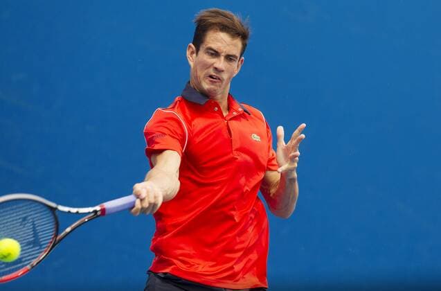 TENNIS - ATP Tennis Herren Australian Open 2015 MELBOURNE,AUSTRALIA,20.JAN.15 - TENNIS - ATP World Tour, Grand Slam, Australian Open. Image shows Guillermo Garcia-Lopez (ESP).