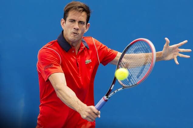 TENNIS - ATP Tennis Herren Australian Open 2015 MELBOURNE,AUSTRALIA,20.JAN.15 - TENNIS - ATP World Tour, Grand Slam, Australian Open. Image shows Guillermo Garcia-Lopez (ESP).