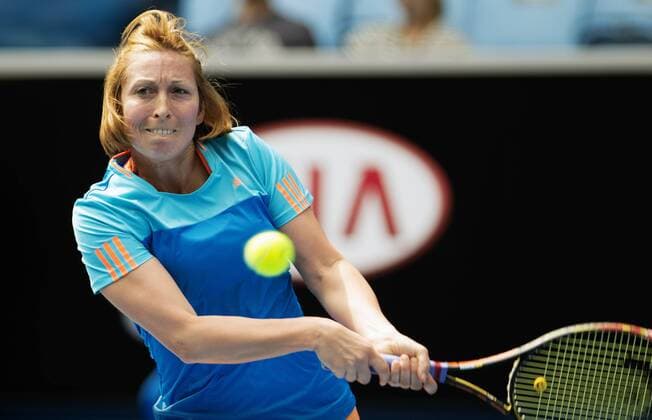 TENNIS - WTA Tennis Damen Australian Open 2015 MELBOURNE,AUSTRALIA,20.JAN.15 - TENNIS - WTA Tour, Grand Slam, Australian Open. Image shows Yvonne Meusburger (AUT).