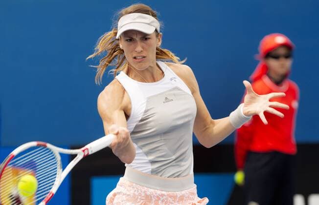 TENNIS - WTA Tennis Damen Australian Open 2015 MELBOURNE,AUSTRALIA,20.JAN.15 - TENNIS - WTA Tour, Grand Slam, Australian Open. Image shows Andrea Petkovic (GER).