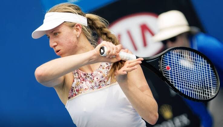 TENNIS - WTA Tennis Damen Australian Open 2015 MELBOURNE,AUSTRALIA,20.JAN.15 - TENNIS - WTA Tour, Grand Slam, Australian Open. Image shows Mona Barthel (GER).