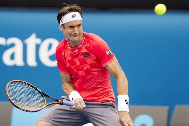 TENNIS - ATP Tennis Herren Australian Open 2015 MELBOURNE,AUSTRALIA,20.JAN.15 - TENNIS - ATP World Tour, Grand Slam, Australian Open. Image shows David Ferrer (ESP).