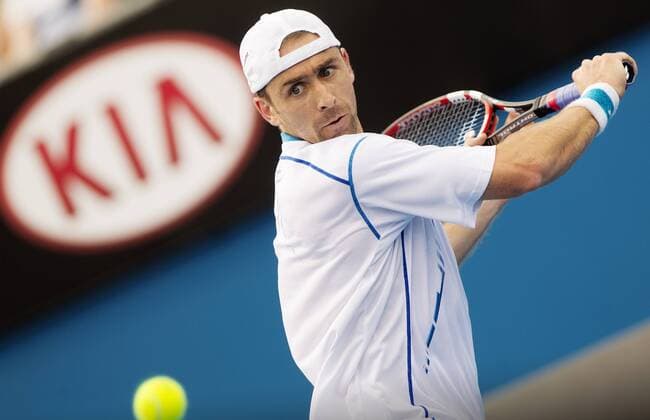 TENNIS - ATP Tennis Herren Australian Open 2015 MELBOURNE,AUSTRALIA,20.JAN.15 - TENNIS - ATP World Tour, Grand Slam, Australian Open. Image shows Benjamin Becker (GER).