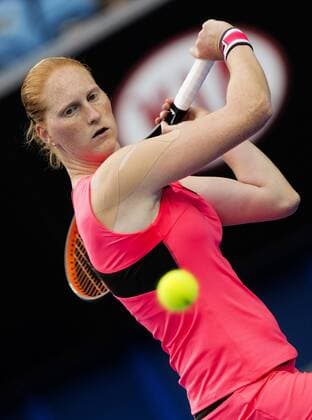 TENNIS - WTA Tennis Damen Australian Open 2015 MELBOURNE,AUSTRALIA,20.JAN.15 - TENNIS - WTA Tour, Grand Slam, Australian Open. Image shows Alison van Uytvanck (BEL).