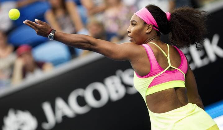TENNIS - WTA Tennis Damen Australian Open 2015 MELBOURNE,AUSTRALIA,20.JAN.15 - TENNIS - WTA Tour, Grand Slam, Australian Open. Image shows Serena Williams (USA).