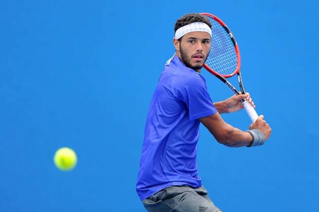 Laurent Lokoli (FRA) TENNIS : Open d Australie - Melbourne - 20 01 2015 TennisMagazine Panoramlc 