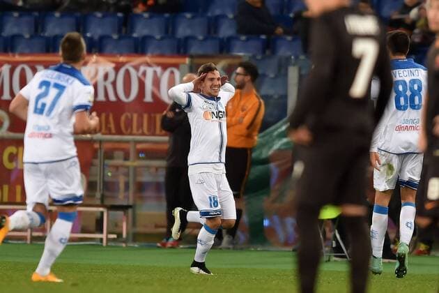 Aktuell Fußball, Italien, Coppa Italia, AS Rom - FC Empoli Esultanza Simone Verdi (c) Empoli dopo il gol 1-1 Goal celebration AS Rom - FC Empoli Coppa Italia andreaxstaccioli