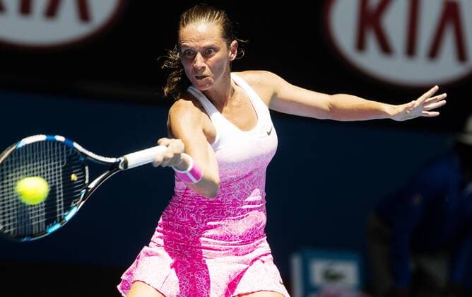 TENNIS - WTA Tennis Damen Australian Open 2015 MELBOURNE,AUSTRALIA,21.JAN.15 - TENNIS - WTA Tour, Grand Slam, Australian Open. Image shows Roberta Vinci (ITA).