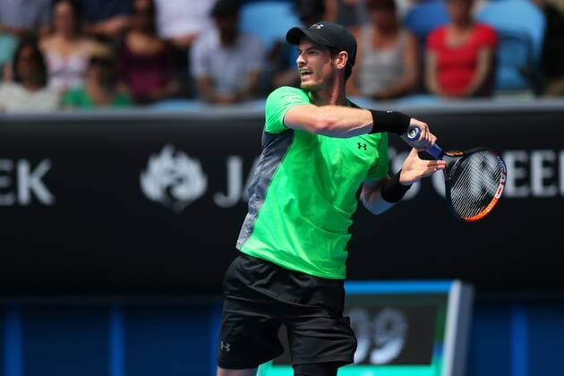 Andy Murray (GBR), JANUARY 21, 2015 - Tennis : the 2015 Australian Open tennis tournament Men s singles Round 2 in Melbourne, Australia. NoxThirdxPartyxSales  (umqa020053)