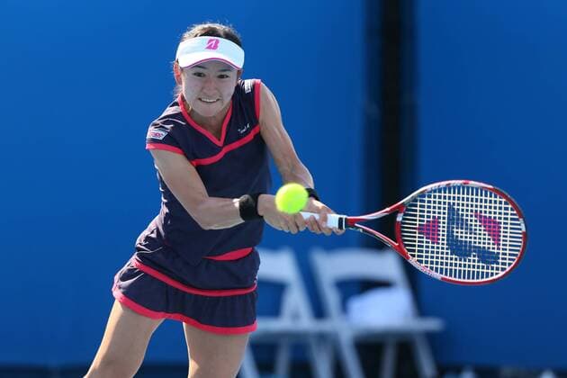 Shuko Aoyama (JPN), JANUARY 21, 2015 - Tennis : the 2015 Australian Open tennis tournament Women s doubles Round 1 in Melbourne, Australia. NoxThirdxPartyxSales  (umqa020069)