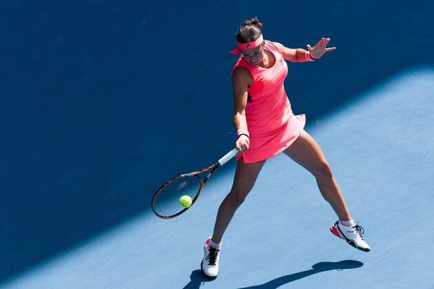 January 21, 2015: Silvia Soler-Espinosa (ESP) in action in a 2nd round match on day three of the 2015 Australian Open grand slam tennis tournament at Melbourne Park in Melbourne, Australia. . 2015: Australian Open JAN 21 - ZUMAc04_