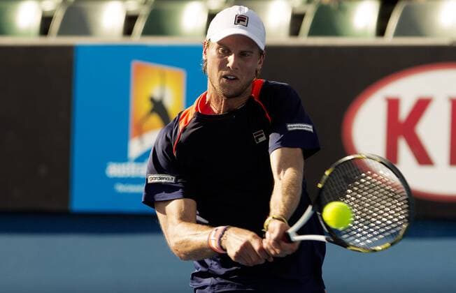 TENNIS - ATP Tennis Herren Australian Open 2015 MELBOURNE,AUSTRALIA,21.JAN.15 - TENNIS - ATP World Tour, Grand Slam, Australian Open. Image shows Andreas Seppi (ITA).