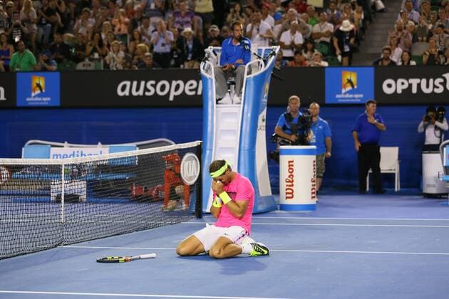 Rafael Nadal (ESP), JANUARY 21, 2015 - Tennis : the 2015 Australian Open tennis tournament Men s Round 2 in Melbourne, Australia. NoxThirdxPartyxSales  (umqa020077)