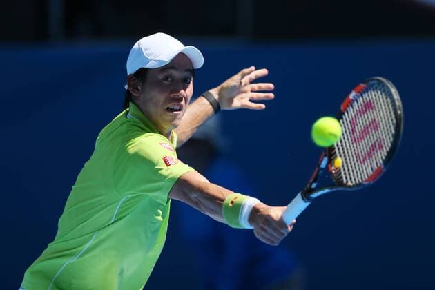 Kei Nishikori (JPN), JANUARY 22, 2015 - Tennis : the 2015 Australian Open tennis tournament Men s Round 2 in Melbourne, Australia. Noxthirdxpartyxsales  (umqa020147)
