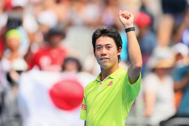 Kei Nishikori (JPN), JANUARY 22, 2015 - Tennis : the 2015 Australian Open tennis tournament Men s Round 2 in Melbourne, Australia. Noxthirdxpartyxsales  (umqa020154)